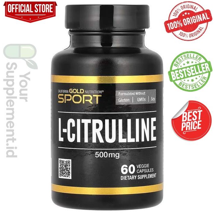 California Gold Nutrition L-Citrulline Kyowa Hakko 500 mg 60 caps USA