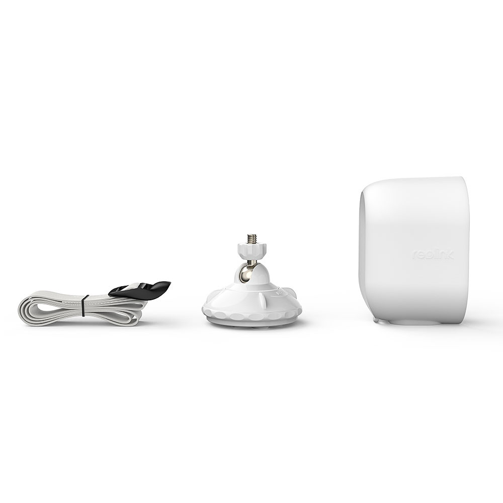 Argus 3 Series Full Suit with White Skin,an easy-to-install bracket, For Reolink Argus 3 2K, Not for