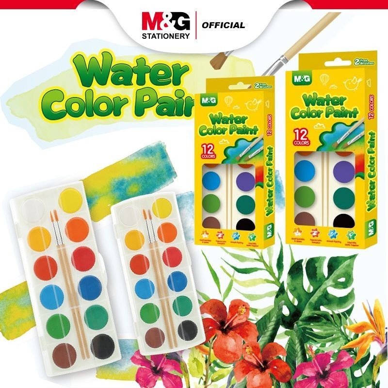 

M&G Water Color Paint with 2 brushes