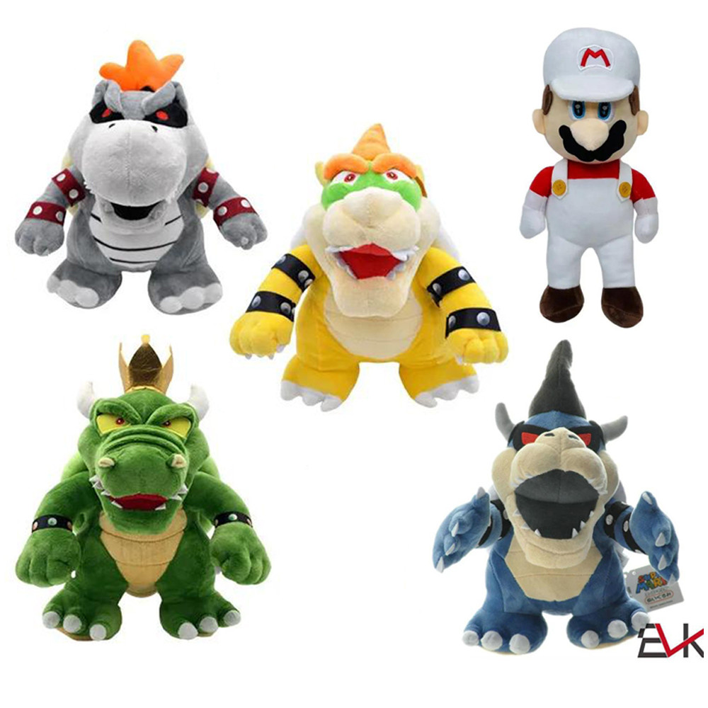 Mario Plush Toys Fury Mario Bowser Koopa JR Ludwig Roy Morton Wendy Lemmy Iggy Larry King K Rool Ani