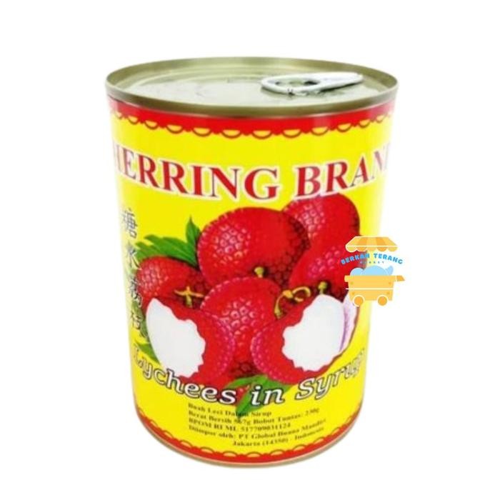 

[TERLARIS] Lychee kaleng Herring Brand / Lychees In Syrup / Buah leci Kaleng - HERRING BRAND[TERLARIS ]