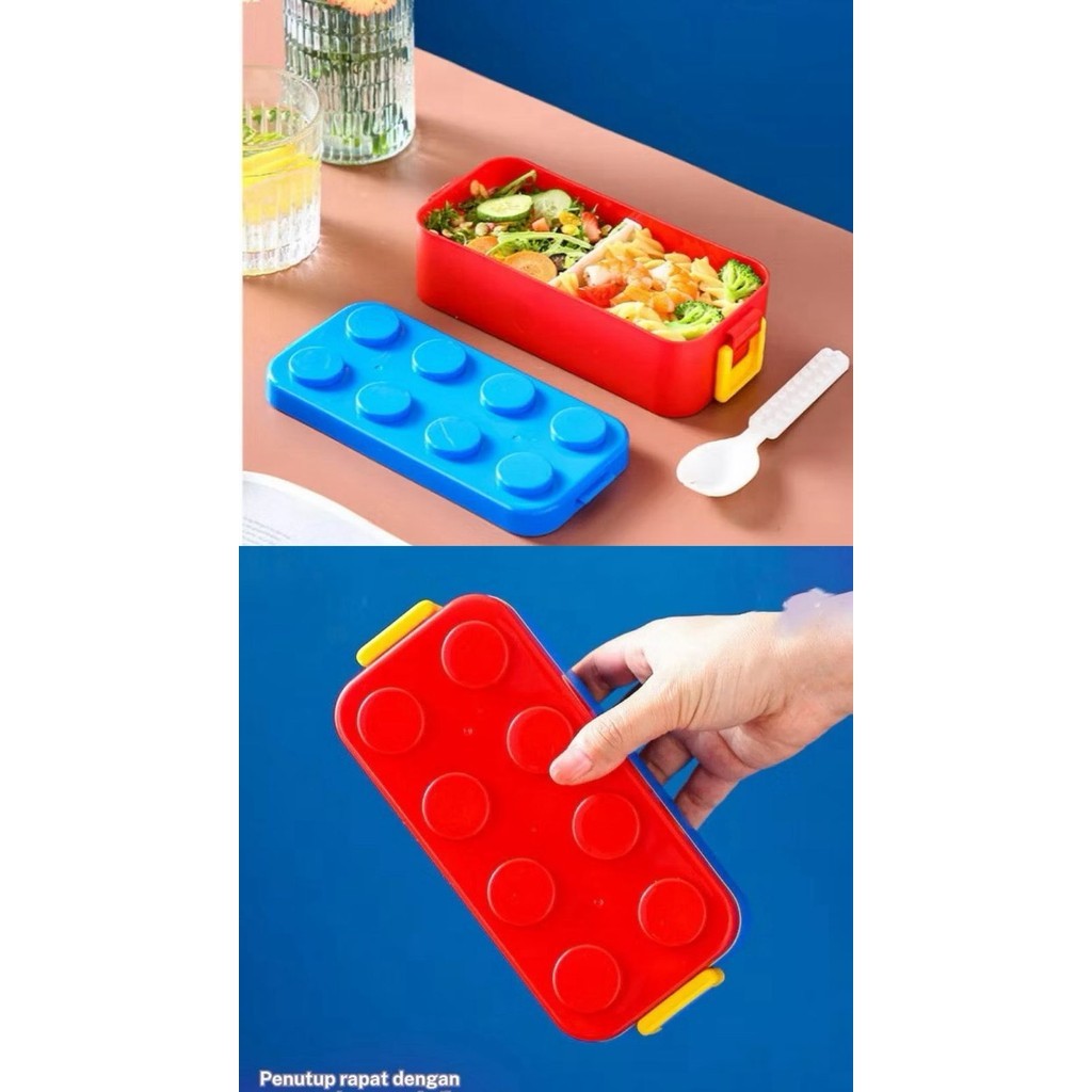 NONO Kotak Makan Lego Bento Box Anak Lucu