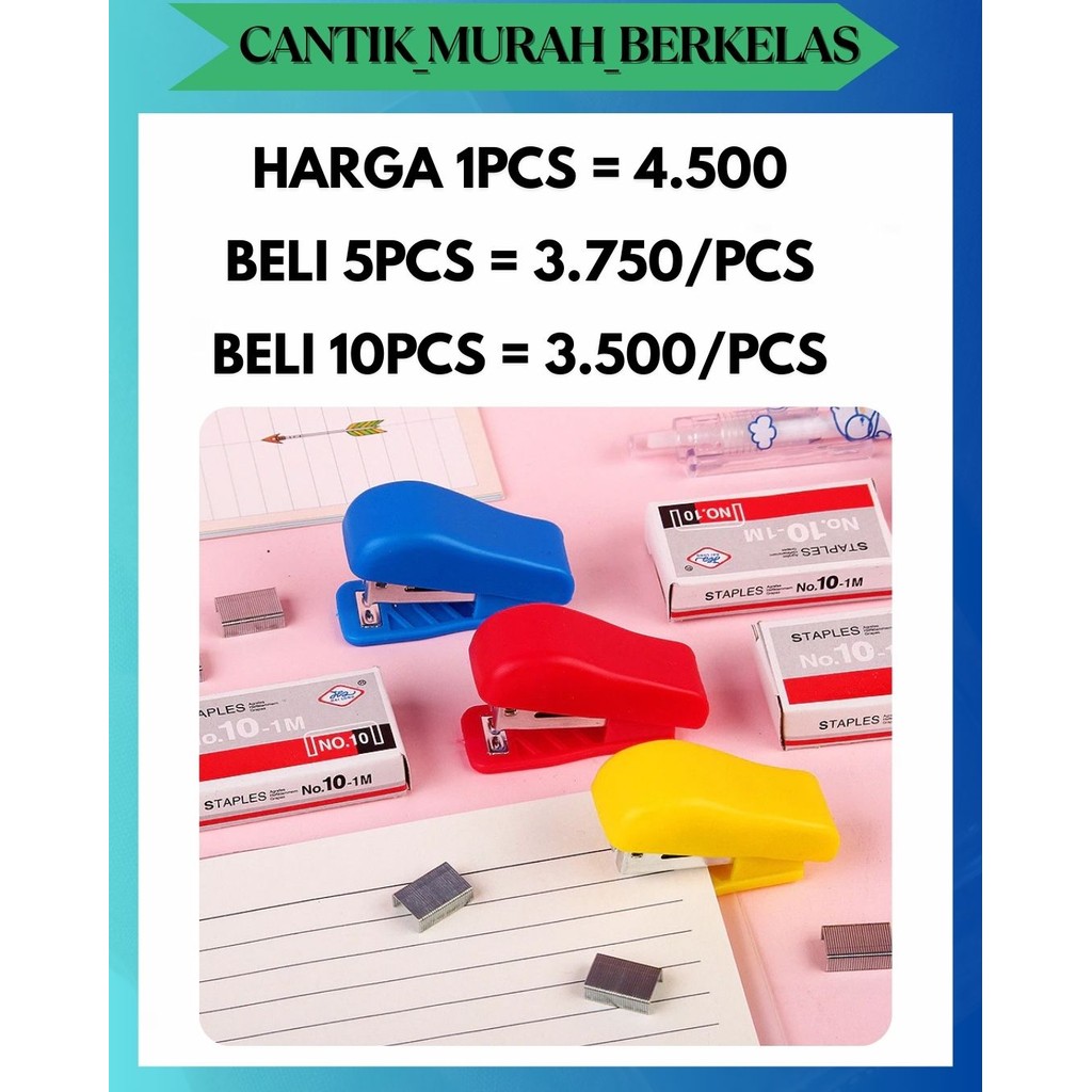 

CMB STAPLER MINI FREE REFILL - STAPLES STEPLES CEKREKAN HEKTER KECIL