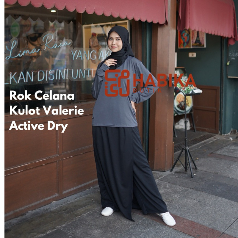 Rok celana muslimah kulot active dry valerie