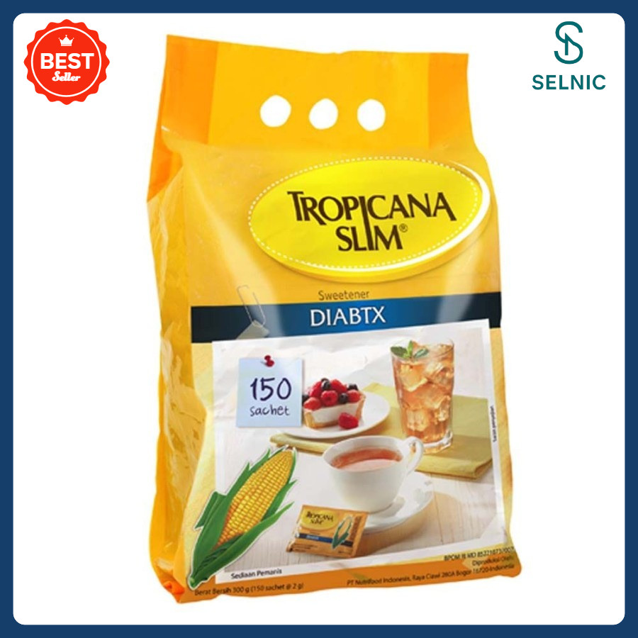 

Terpercaya Tropicana Slim Sweetener DIABTX 150 Sachet