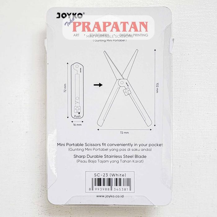 

Gunting Joyko Mini Portable SC-23 | Joyko Scissors