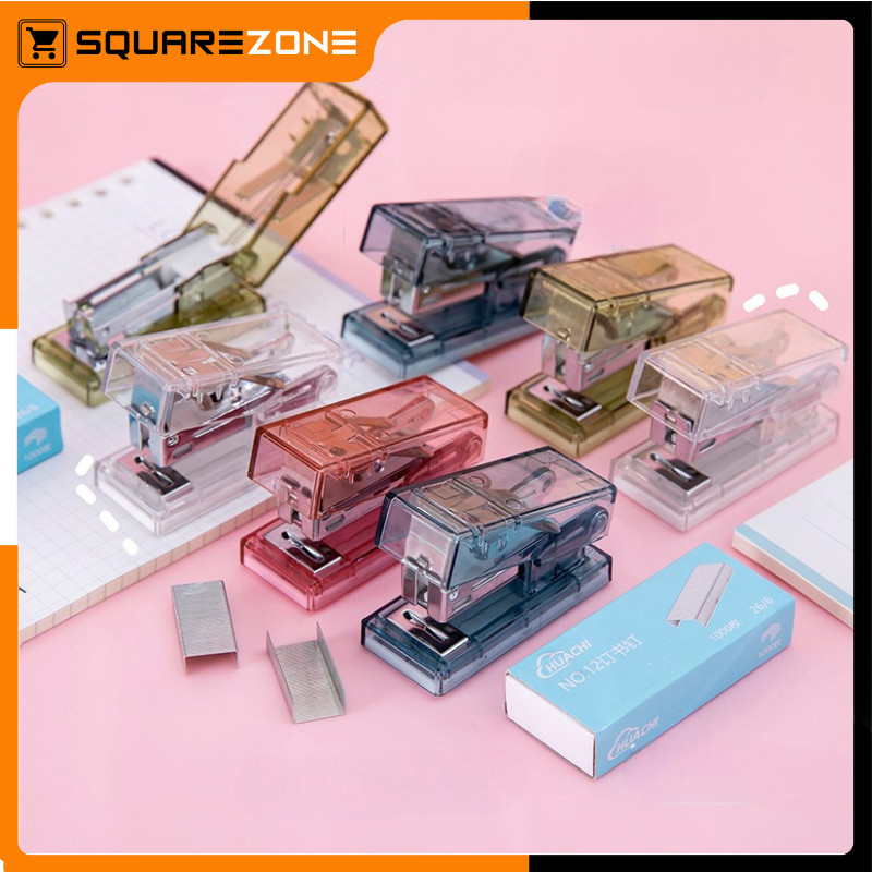 

Staples Mini Transparan Free Refil Isi Stapler Sekolah Transparan Portable ATK014