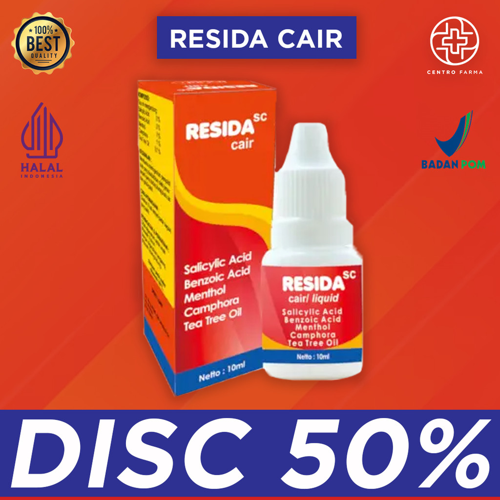 Resida Cair 10ml / Kalpanax Cair / Obat Gatal Gatal / Panu