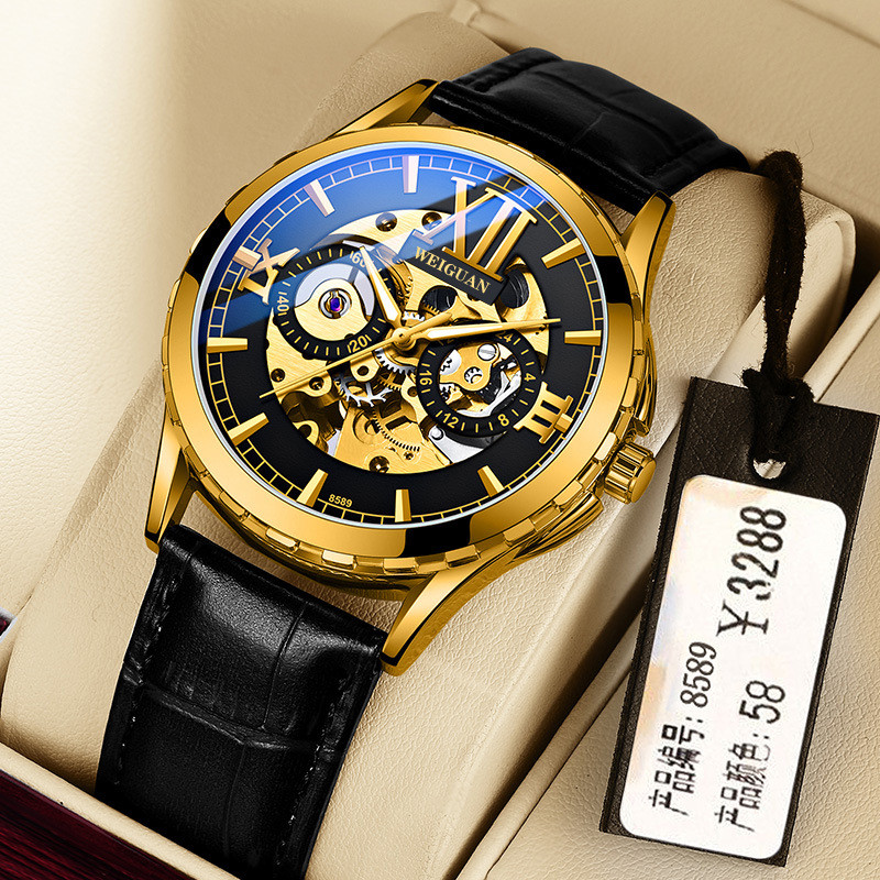 Jam Tangan Pria Bisnis Jam Tangan Mekanik Skeleton Jam Tangan Mekanik Otomatis Pria