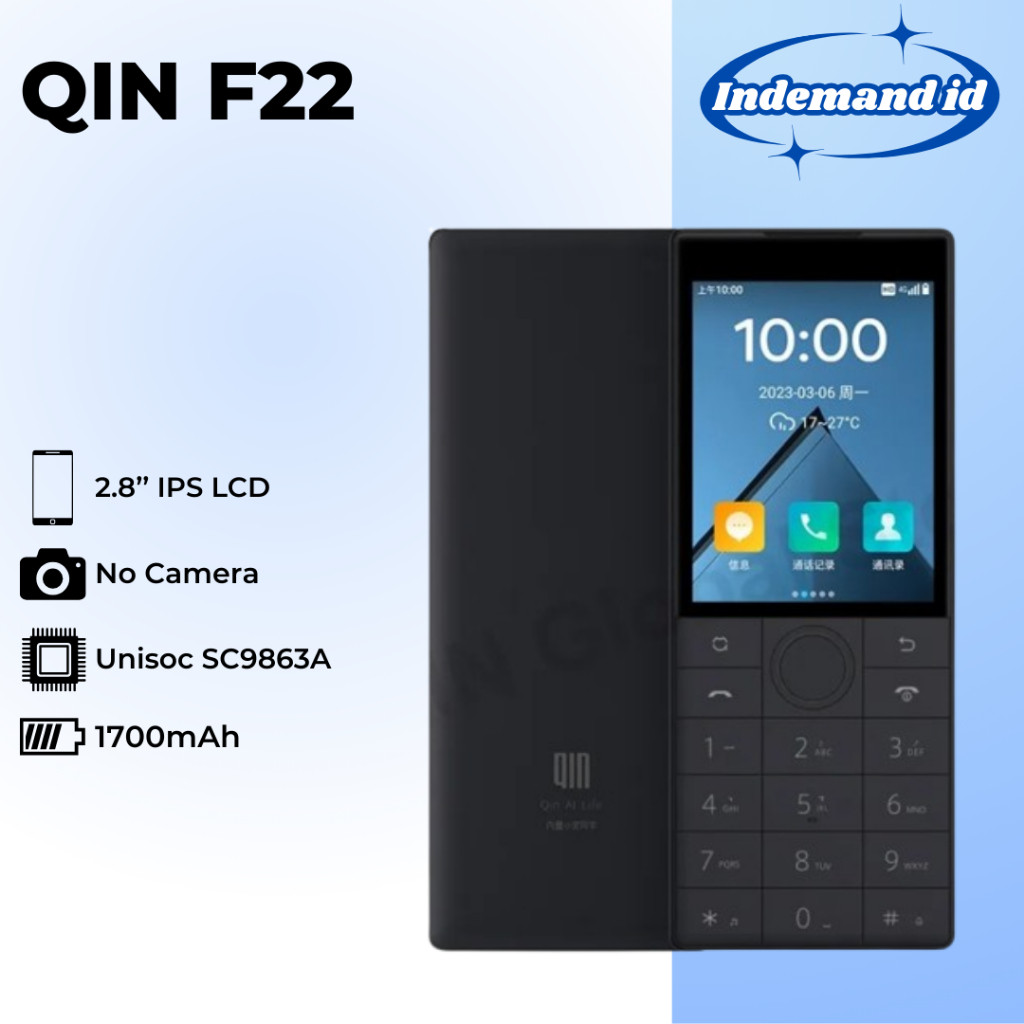 Qin F22 Tanpa Kamera Android Non Camera Hp Keypad Sentuh 2GB / 16GB