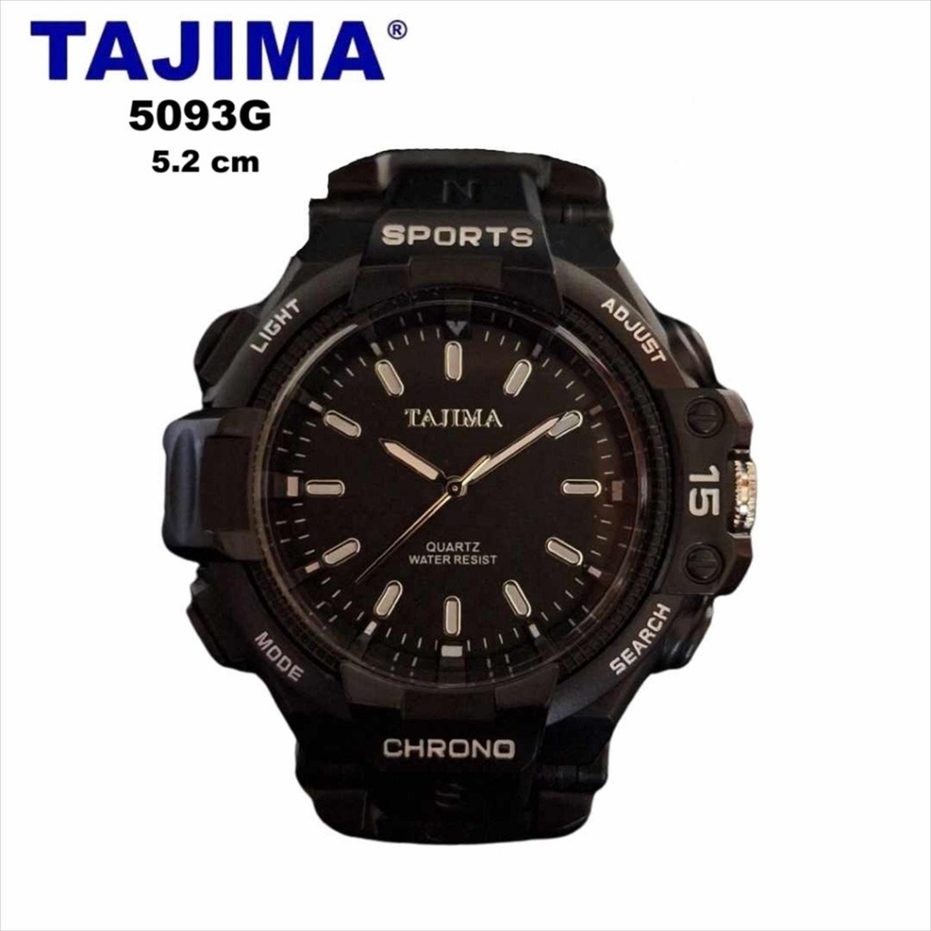 Jam Tangan Pria TAJIMA Analog Sport 5093 Water Resist Original Garansi + Free BOX TAJIMA.ID