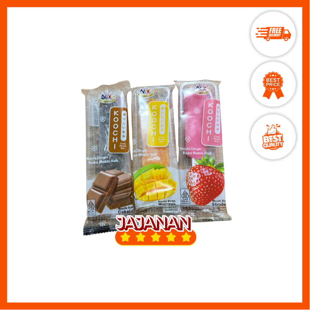 

NX Mochi Stick Dingin Lebih Enak Rasa Coklat/Mangga/Stroberi 33gr | Jajanan Snack Grosir Termurah