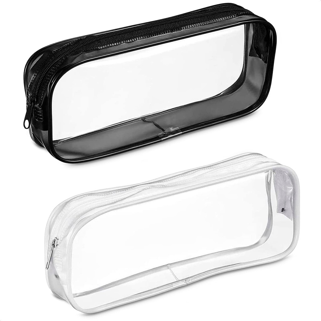 

Transparent Pencil Case Zipper Simple style Pen Pouch Large Capacity Pen Bag for Students School&Office Stationary Supplies