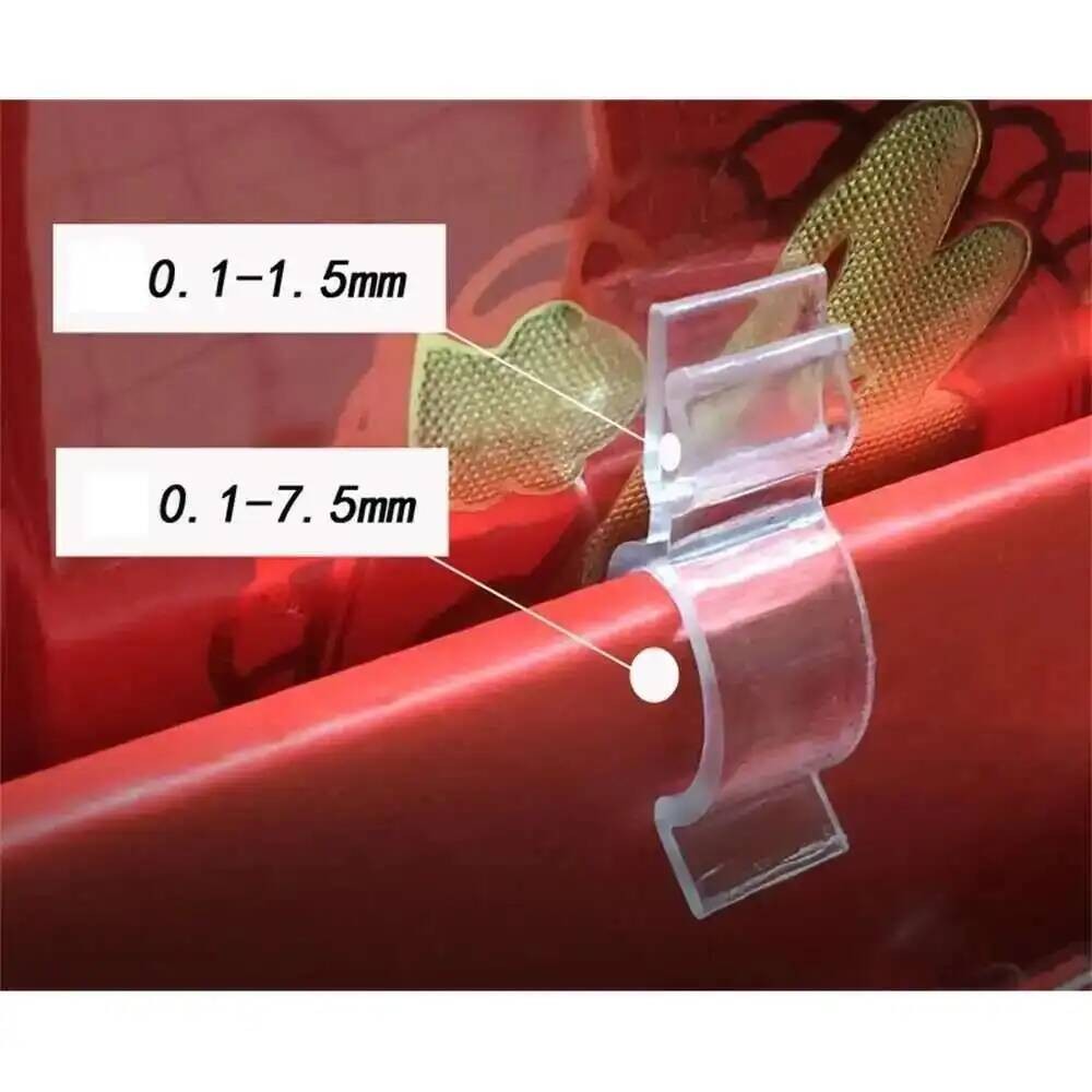 

20pcs Plastic Clip Transparent Pop Product Promotion Price Display Clip Supermarket Shelf Label Gripper Double Head Clamps