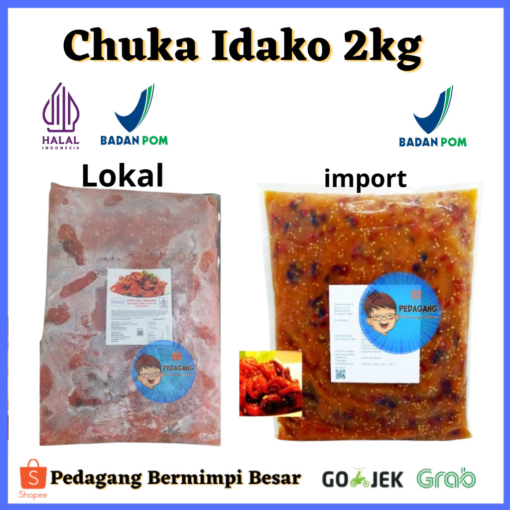 

Chuka Idako 2Kg IMPORT/ Salad Baby Octopus / Salad Bayi Gurita