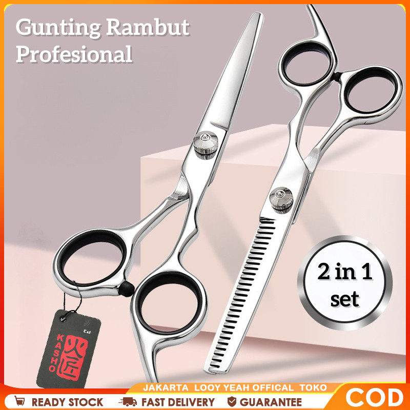 Gunting Rambut Set Gunting Salon Gunting Barbershop Gunting Thinning-Gunting Rambut Profesional