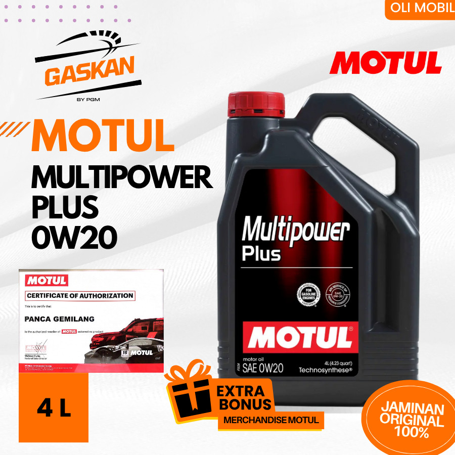 Oli Mobil Motul MULTIPOWER PLUS 0W20 4L Galon (Dijamin Ori 100%)