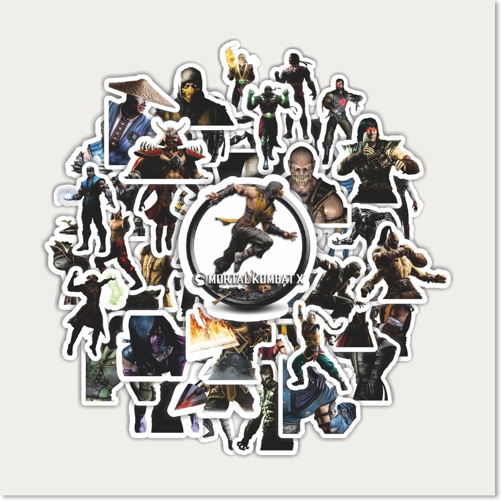 

Sticker Pack Stiker Video Game Series Mortal Kombat Character Mix 3 | Sticker TUMBLR | Stiker LAPTOP KOPER HELM