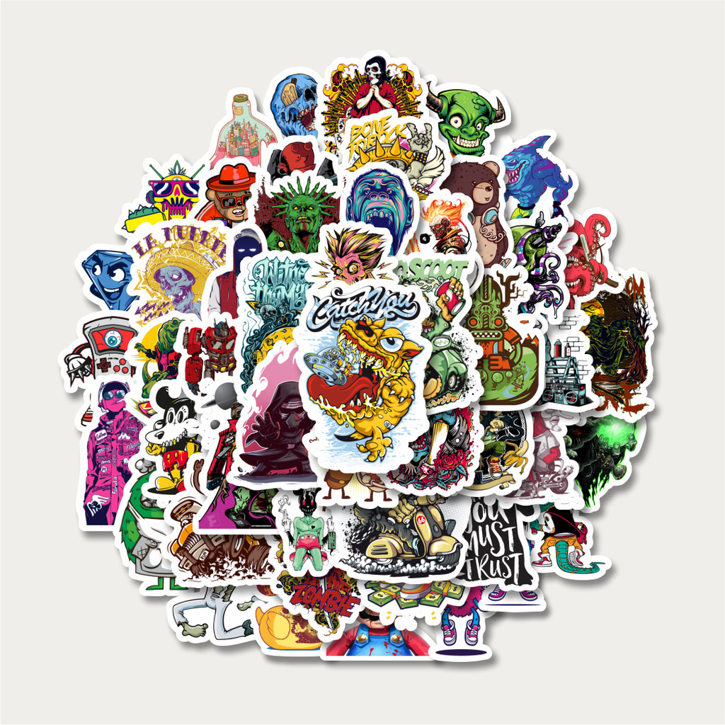 

Sticker Pack Stiker Grafiti Retro Art Character 3 | Sticker TUMBLR | Stiker LAPTOP KOPER HELM