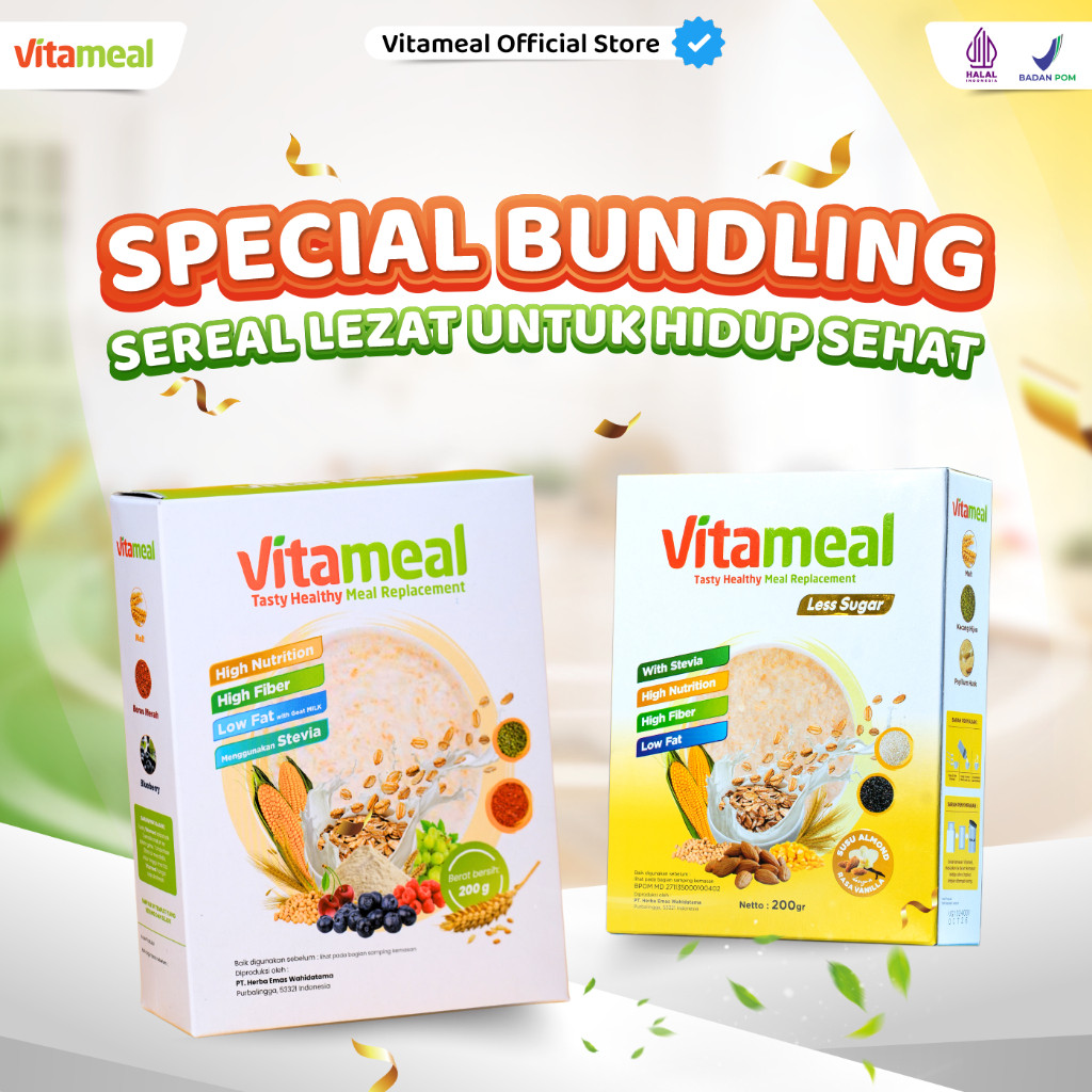 

SPECIAL BUNDLING VITAMEAL + VITAMEAL LESS SUGAR