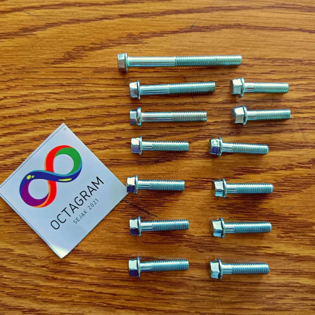 COD / Promo / Original / Baut CVT Mio Soul Karbu/Block Mesin Mio Soul Karbu Motorcycle