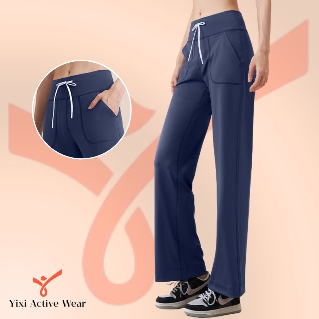 YIXI | Celana panjang kulot olahraga gym fitnes