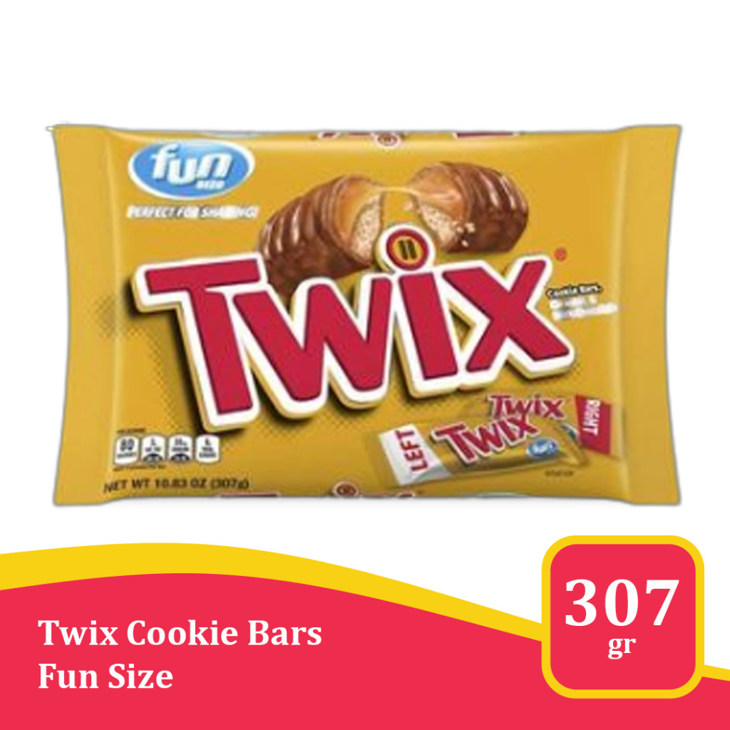 

Twix Cookie Bars Fun Size 307gr / 10.83 – Cokelat Karamel & Biskuit dalam Ukuran Mini