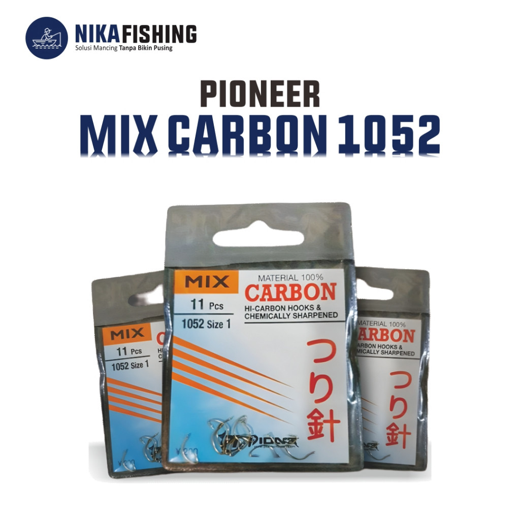 Mata Kail Pancing Pioneer Carbon Mix 1052 Berlubang Pioner Bagongan