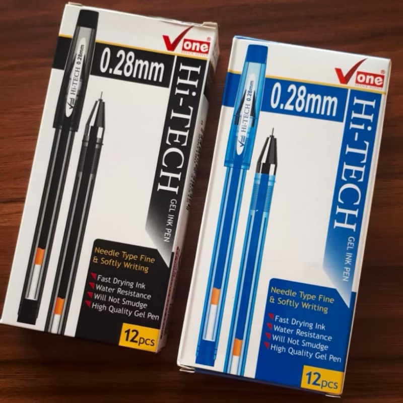 

Pulpen Hi-TECH Gel Ink Pen V ONE isi 12 pcs