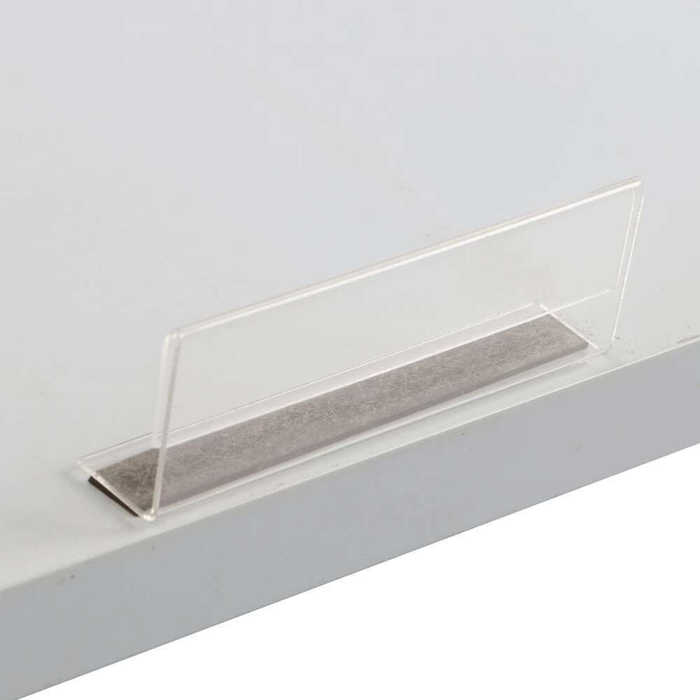 

Magnetic L Acrylic Sign Holder Shelf Edge Talker Mount Card Price Label Holder Strip Stand Tag | Loripos