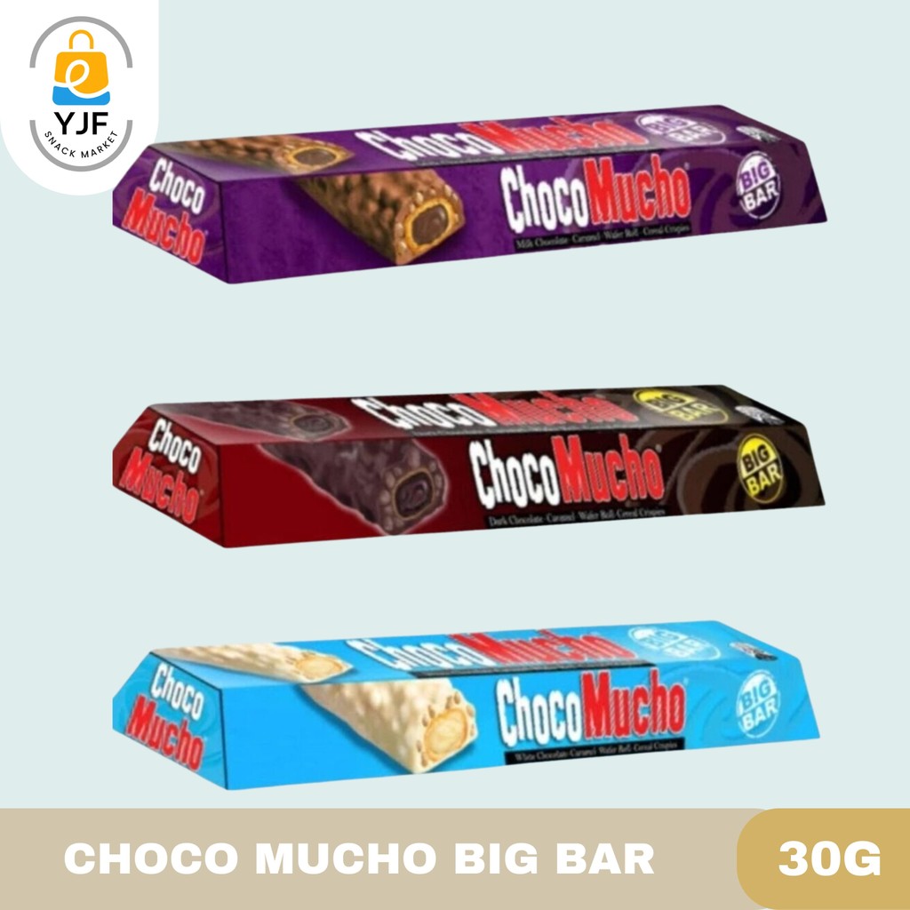 

ChocoMucho Big Bar / Wafer Choco Roll Cereal Crispy / Choco Mucho Wafer Choco Caramel Big Bar - 125g