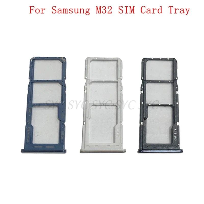 SIM Card Tray SIM Card Slot Holder For Samsung M32 M325 M326 Memory MicroSD Card Repair Parts