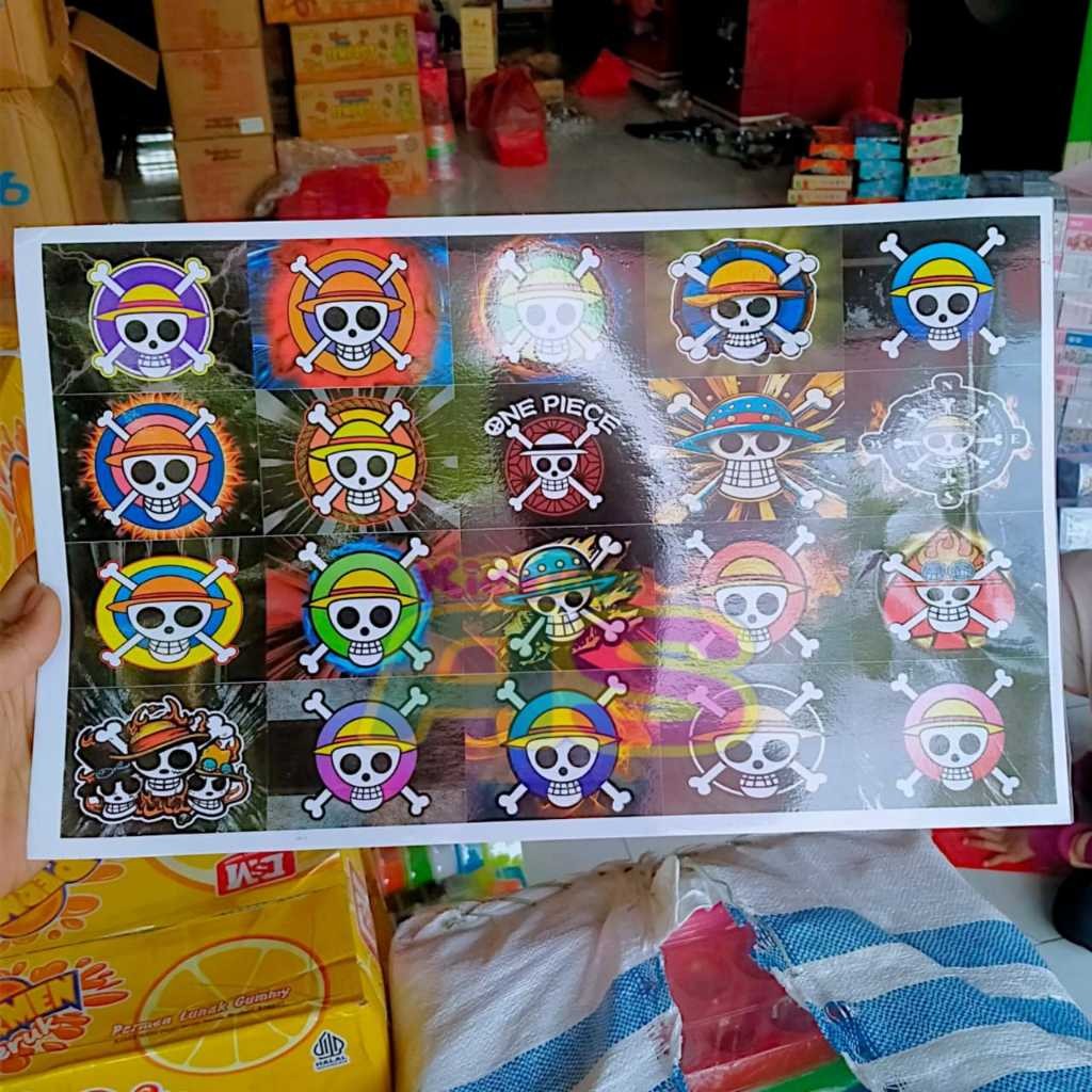 

[ MARDATILA STORE ] 1 LEMBAR STIKER ONE PIECE UK 42 CM X 26 CM / 1 LEMBAR STIKER ONE PIECE VIRAL / STIKER BAJAK LAUT