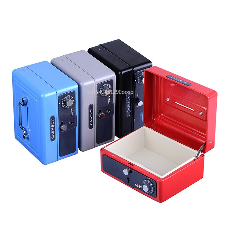 

Portable Retro Safe Small Metal Suitcase Money Box Creative Pop Gift Box Camouflage Safe Secret Box Secret Storage Gift