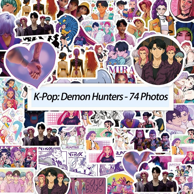 

74/129Pcs Anime KPop Stickers Cartoon Anime Stickers DIY Skateboard Mobile Phone Case Notebook Car Graffiti Decals Decoration