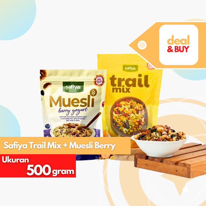

[BUNDLE HEMAT] Safiya Trail Mix & Muesli 500gr