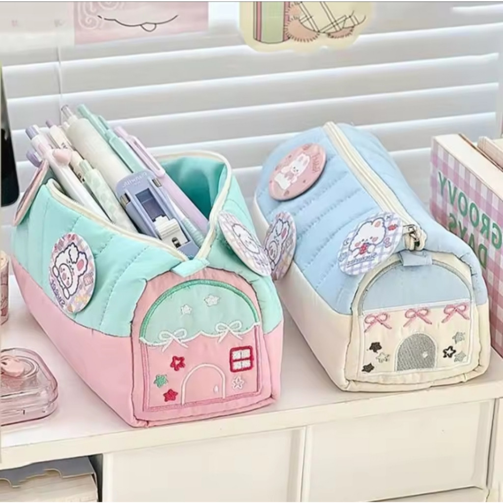 

TEMPAT PENSIL LUCU MODEL LUMBUNG / PENCIL CASE CUTE BARN DESIGN