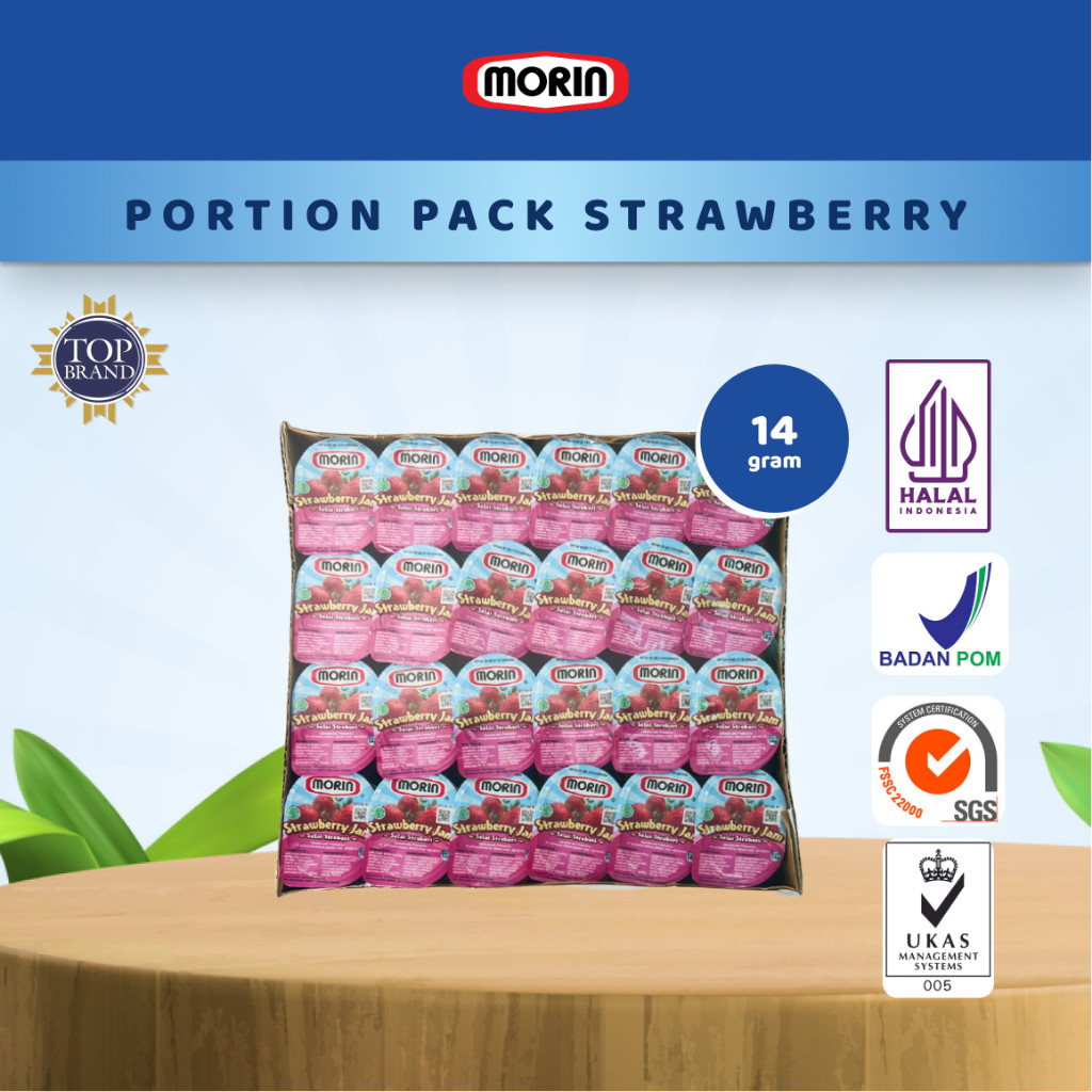 

New Morin Jam 14 Gr - All Variant - Selai Strawberry Blueberry Pineapple Orange Marmalade - Stroberi Bluberi Nanas Orang MarmaladePremium