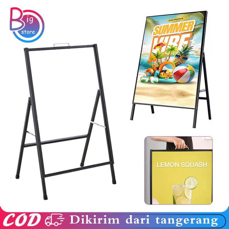 

​​Poster Stand Standing Frame for Boards Banners Display with Portable Holder Snap Simple Support