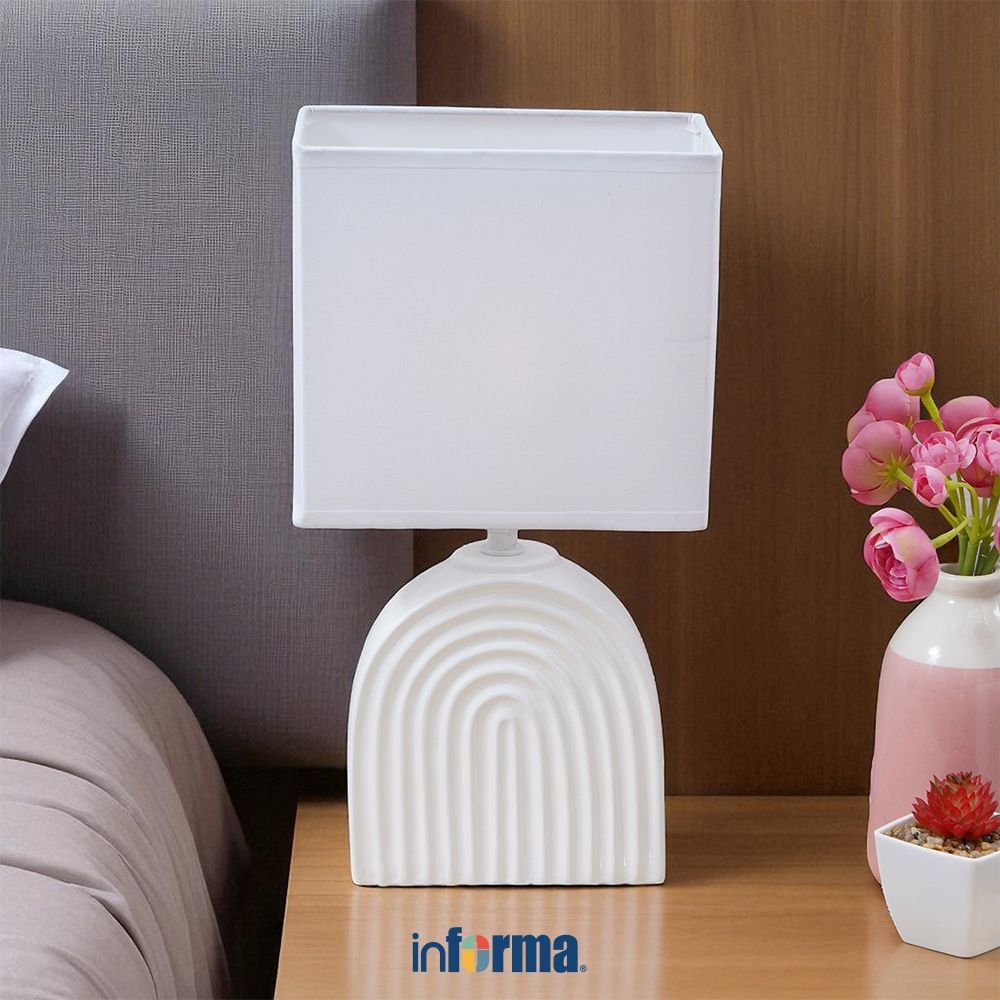Informa Zoey Lampu Meja - Putih Decorative Table Lamp Lampu Dekorasi Meja Serbaguna Alat Penerangan 