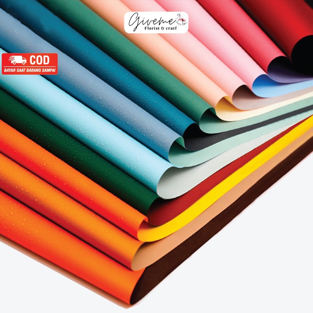 

[ 20 Lembar ] Cellophane BICOLOR Double Color Dua Warna Bolak Balik Kertas Buket Bunga Flower Wrapping