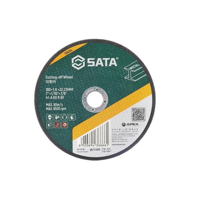 

Sata 55054 Mata Gerinda Potong 180 x 1.6 x 22.23 mm – Cutting-Off Wheel 7