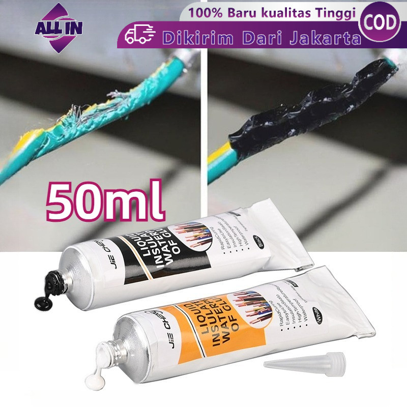 Lakban Cair Tahan Air & Isolasi Listrik Untuk Pelapis Kabel & Perbaikan Papan Sirkuit Hitam & Putih 