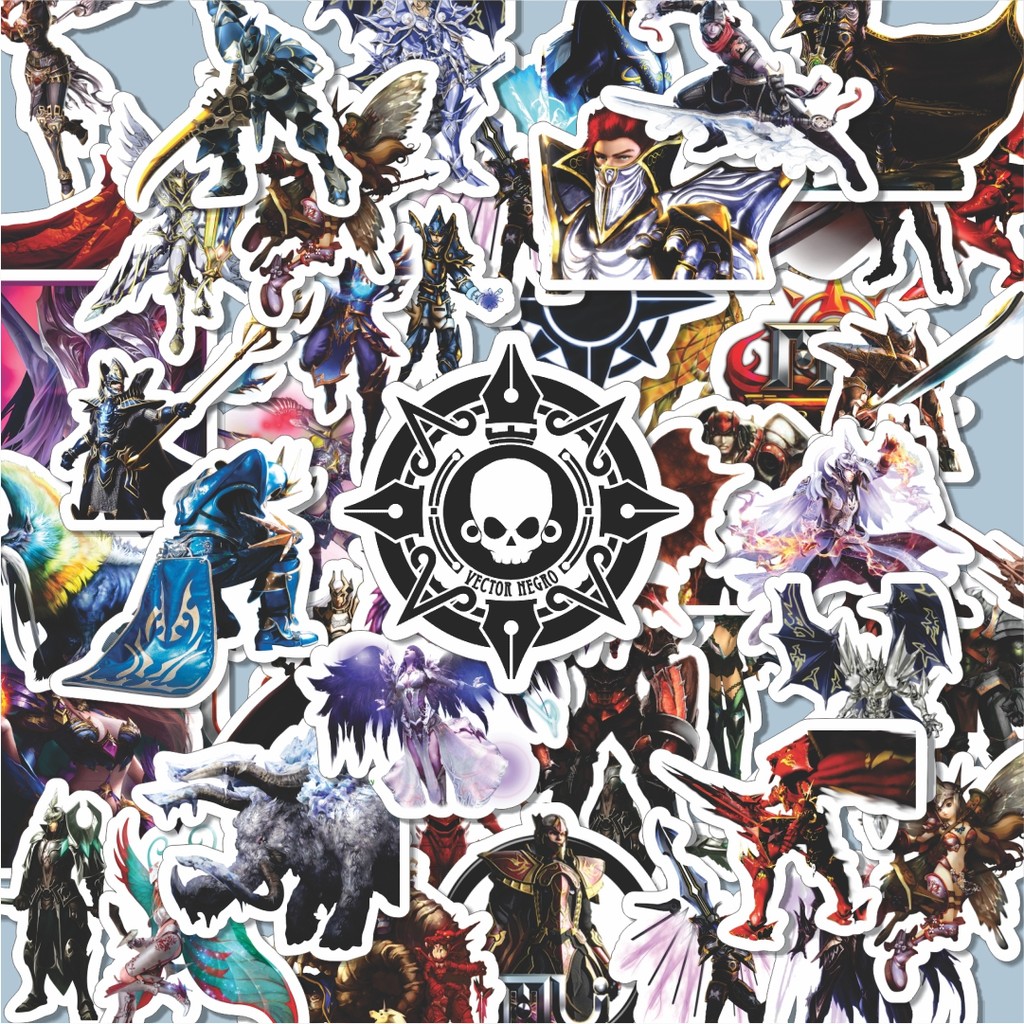 

100PCS Lucu Stiker Game Series MU Online Karakter Mix Stiker Aesthetic Stiker Anti Air Stikers Berperekat Waterproof sticker decal buat Motor Helm Buku Journal Koper Casing HP Laptop Botol Minum Hadiah anak