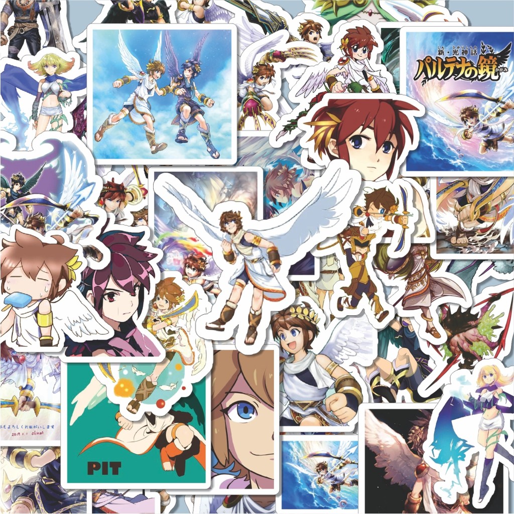 

100PCS Lucu Stiker Game Series Kid Icarus Karakter Mix 2 Stiker Aesthetic Stiker Anti Air Stikers Berperekat Waterproof sticker decal buat Motor Helm Buku Journal Koper Casing HP Laptop Botol Minum Hadiah anak