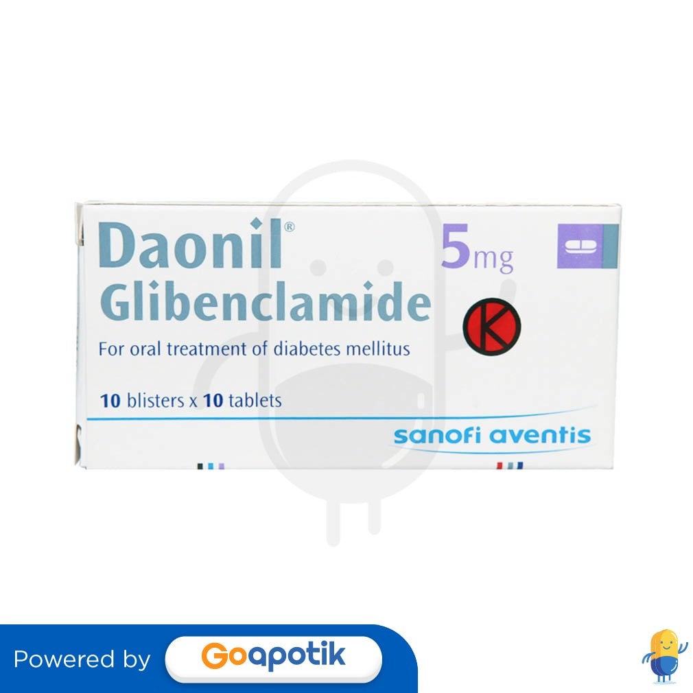 Daonil 5 Mg Box 100 Tablet