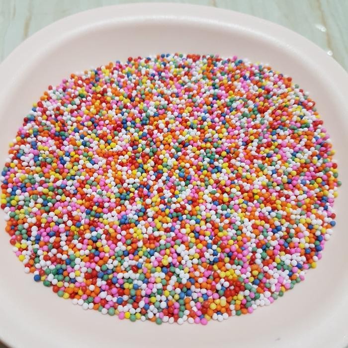 

PROMO! pearls sprinkle spikel springkel trimit conveti gula warna warni 100gr