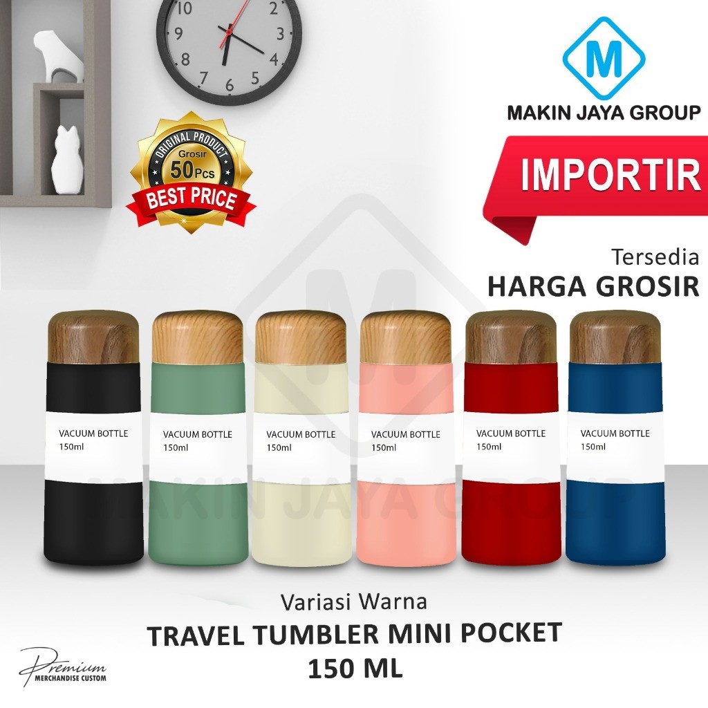 Termos Mini Pocket 150ml Tumbler Stainless Steel Vacuum Japanese Style - Botol Minum Stainless Steel