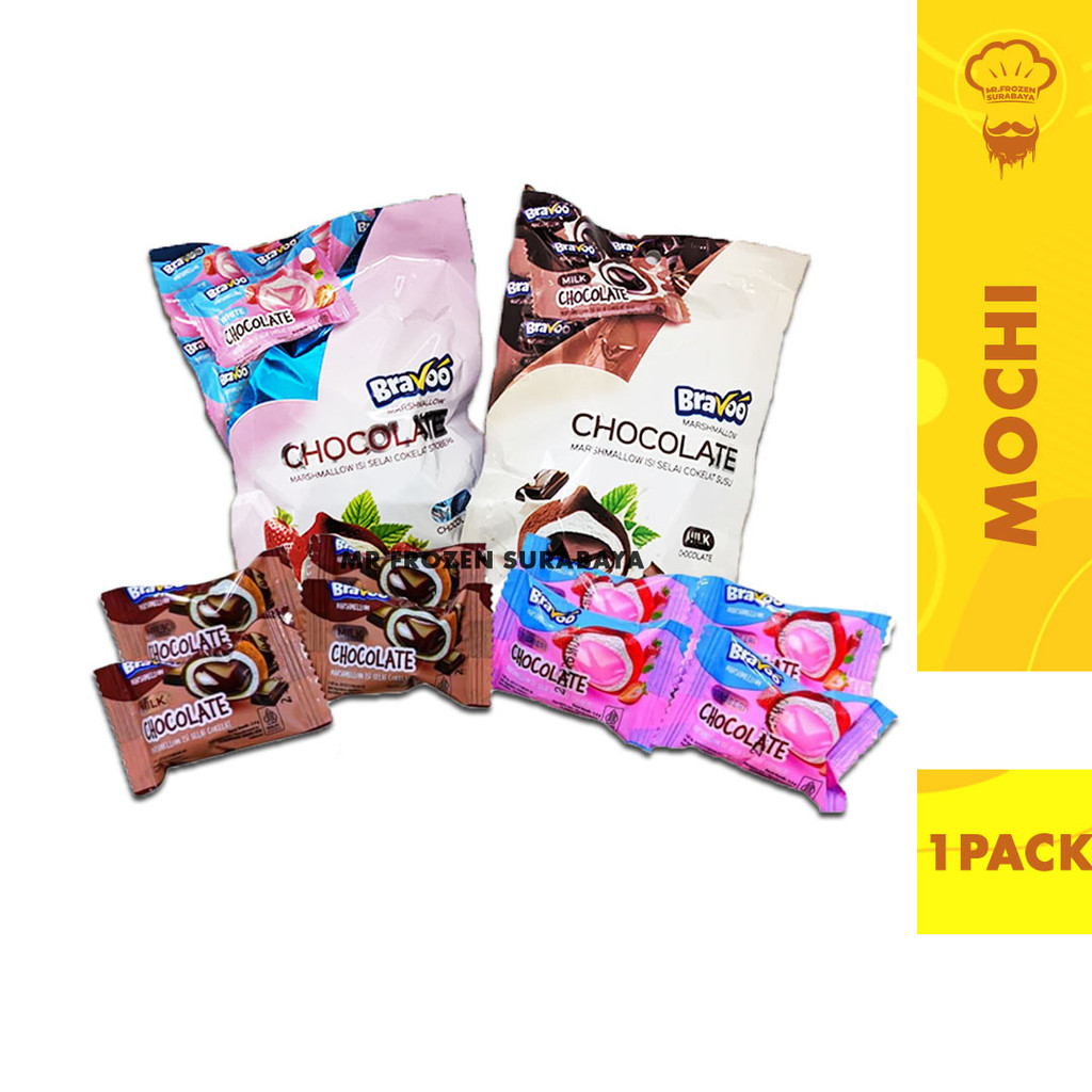 

Mochi Marshmallow Isi Selai Lumer Bravo 1 Pack Isi 5 pc x 3.6gr