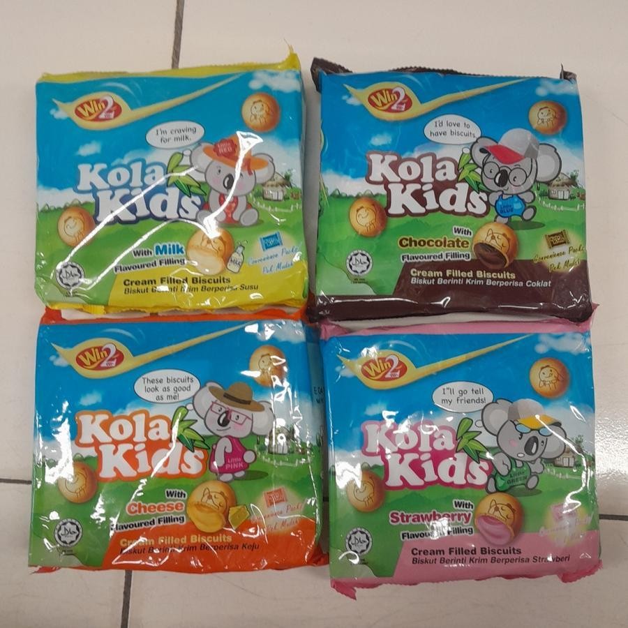 

Kola Kids Biskuit Dengan Isi Biskuit With MILK / CHEESE / CHOCOLATE / STRAWBERRY